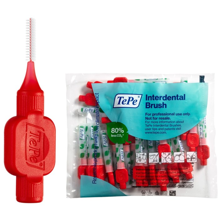 TePe szczoteczki międzyzębowe - czerwone 0,5mm 25 szt.