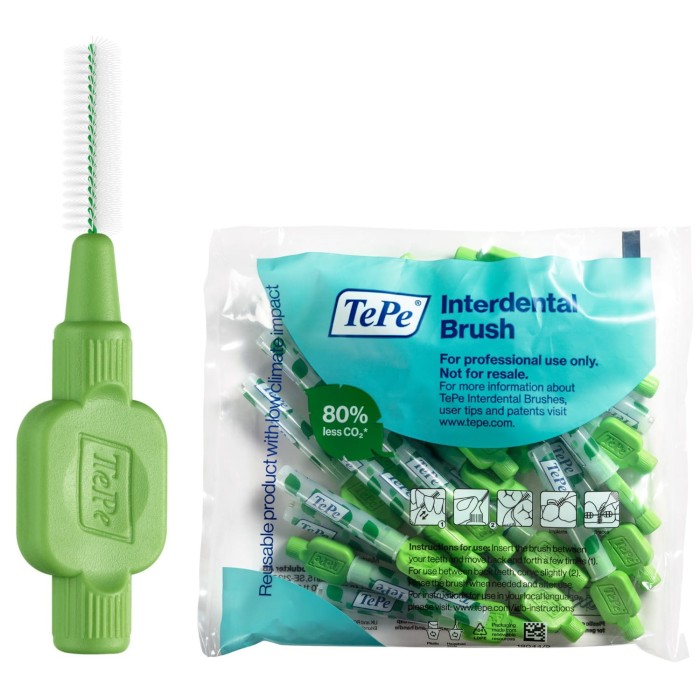 TePe szczoteczki międzyzębowe - zielone 0,8mm 25 szt.