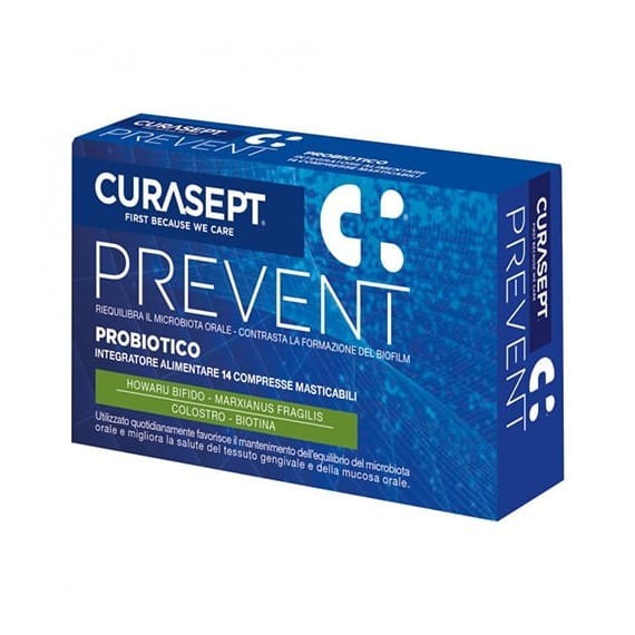 CURASEPT PREVENT PROBIOTICO - probiotyk  wzmacniający błony śluzowe 14 tabletek