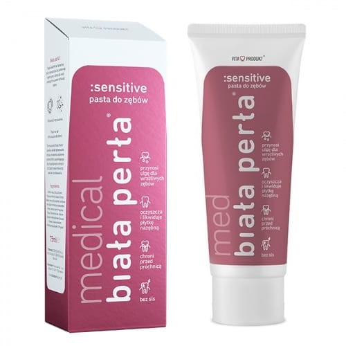 BIAŁA PERŁA SENSITIVE - pasta do zębów na nadwrażliwość 75ml