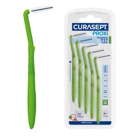 CURASEPT PROXI ANGLE ZIELONE T17 - szczoteczki międzyzębowe 5 szt.
