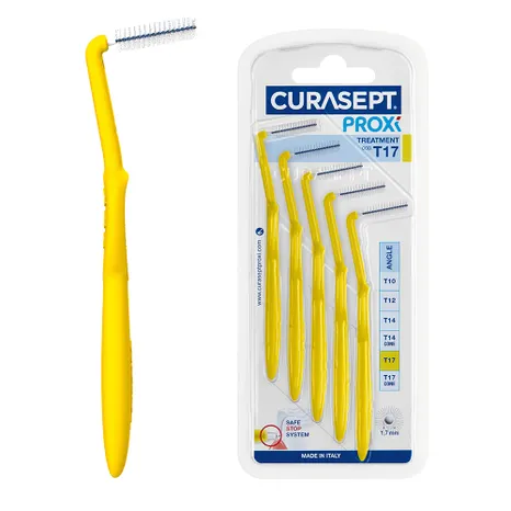 CURASEPT PROXI ANGLE ŻÓŁTE T17 - szczoteczki międzyzębowe 5 szt.
