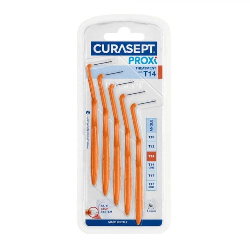 CURASEPT PROXI ANGLE POMARAŃCZOWE T14 - szczoteczki międzyzębowe 5 szt.
