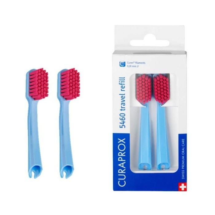 CURAPROX CS 5460 TRAVEL REFILL - końcówki wymienne do szczoteczki podróżnej 2 szt.