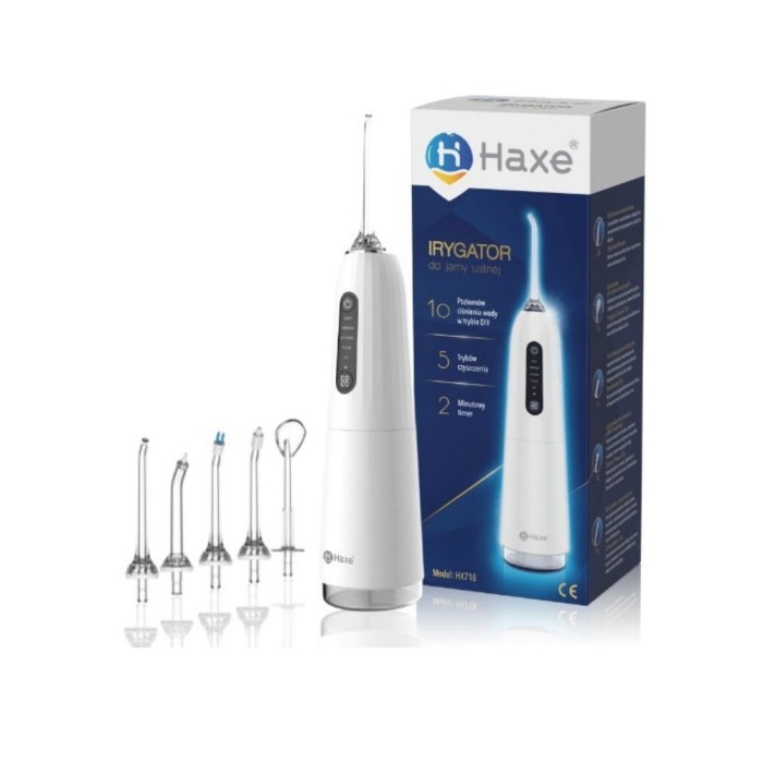 HAXE - irygator dentystyczny bezprzewodowy HX718 biały