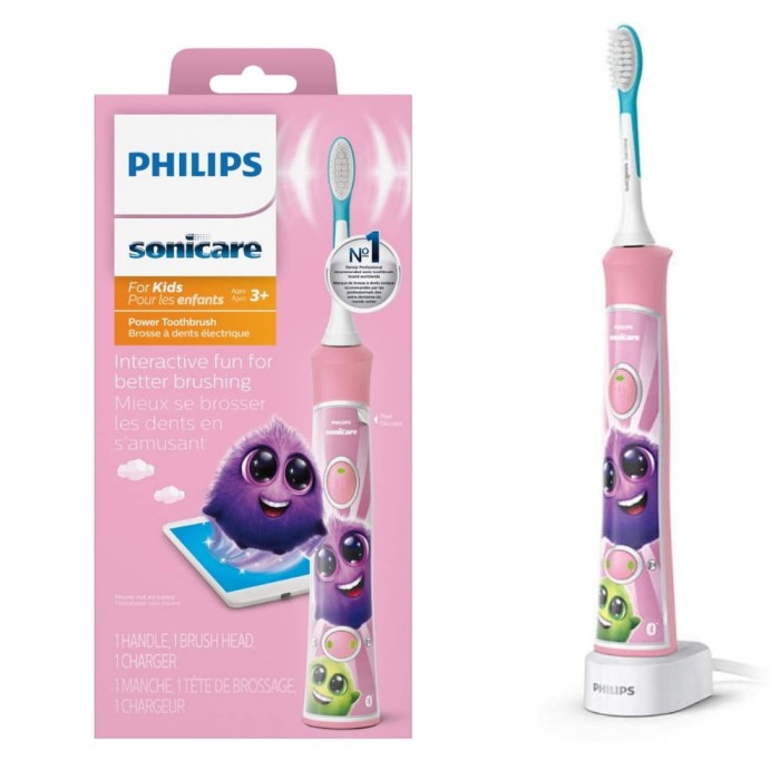PHILIPS SONICARE FOR KIDS HX6352/42 - różowa szczoteczka soniczna do zębów dla dzieci 3+ lat