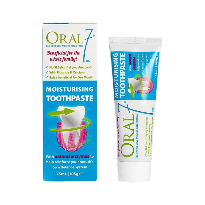 ORAL7 MOISTURISING - nawilżająca pasta do zębów na kserostomię 75ml