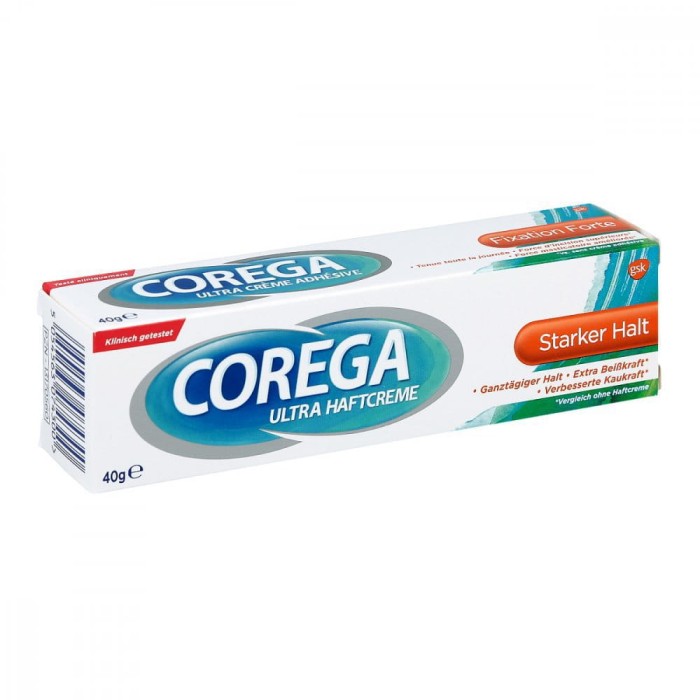 COREGA STARKER HALT - klej do protez częściowych i całkowitych 40g