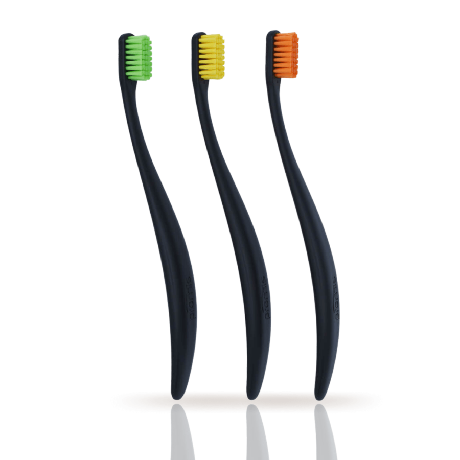 PROMIS TRIO trzy szczoteczki do zębów, czarne