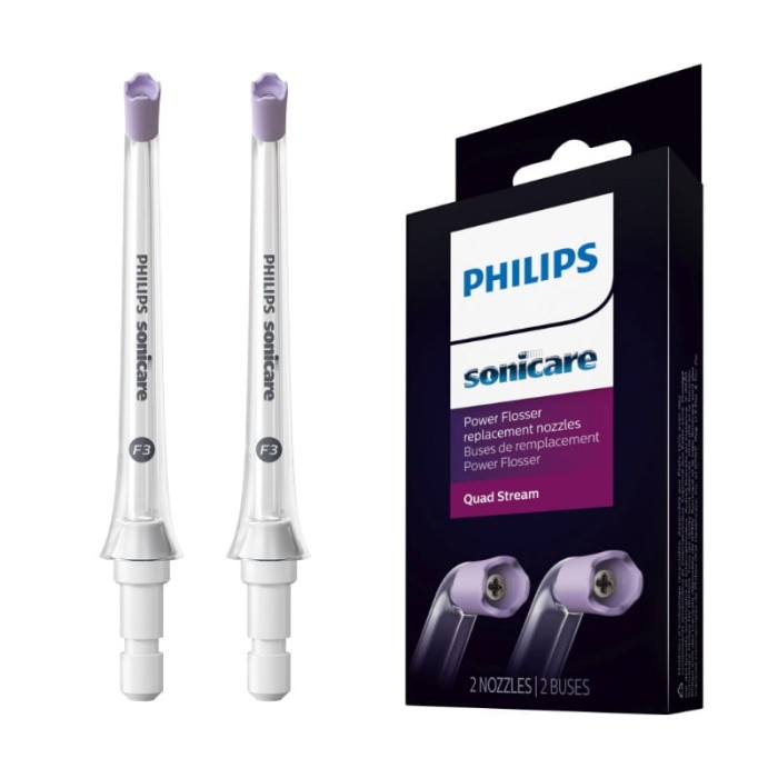 PHILIPS SONICARE F3 QUAD STREAM HX3062/00 - końcówki do irygatora 2szt.