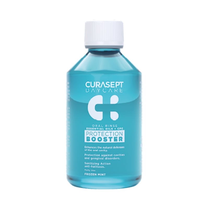 CURASEPT DAYCARE PROTECTION BOOSTER - płyn do płukania jamy ustnej z CPC o smaku mroźnej mięty 500ml
