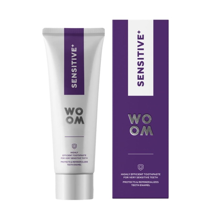 WOOM SENSITIVE+ - pasta do bardzo wrażliwych zębów 75ml