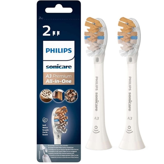 PHILIPS SONICARE A3 PREMIUM ALL-IN-ONE HX9092/10 -  końcówki do szczoteczki sonicznej 2 szt.