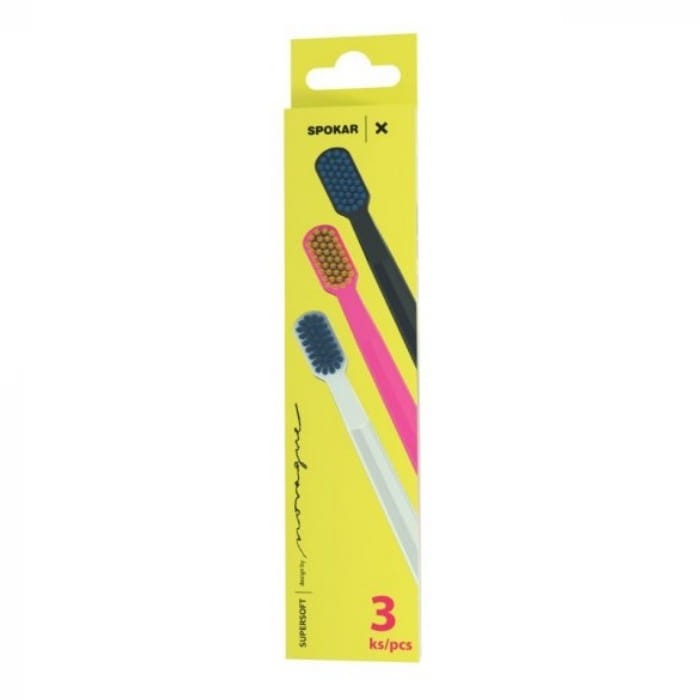 SPOKAR X SUPER SOFT 3PACK - super miękka szczoteczka do zębów 3 szt.