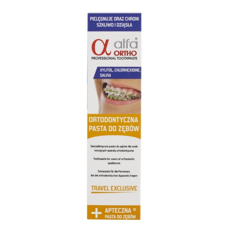 ALFA ORTHO TRAVEL EXCLUSIVE - ortodontyczna pasta do zębów 75ml