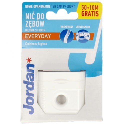 JORDAN EVERYDAY - woskowana nić dentystyczna o miętowym smaku 60m