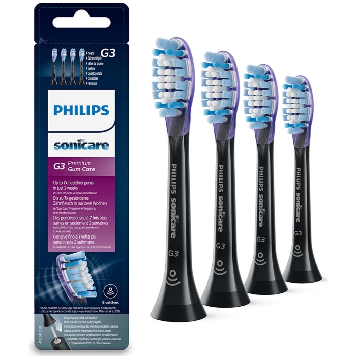 PHILIPS SONICARE G3 PREMIUM GUM CARE HX9054/33 -  końcówki do szczoteczki sonicznej 4 szt.