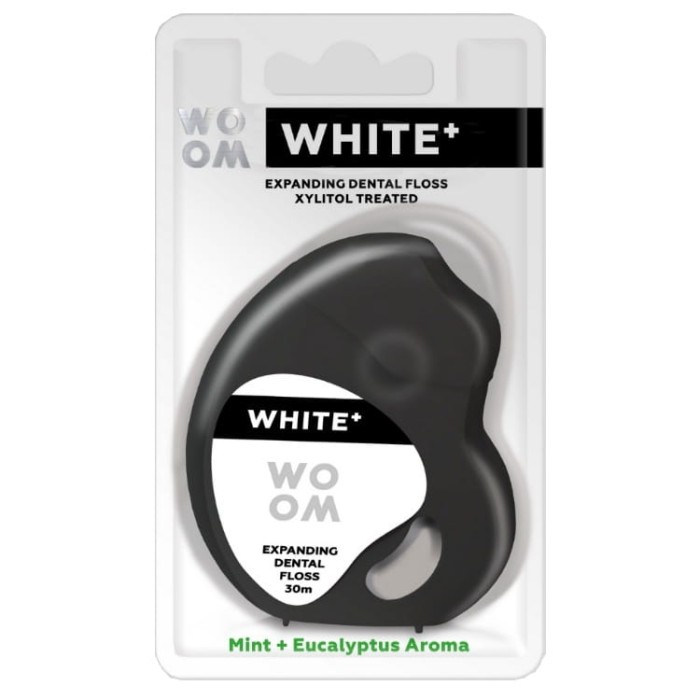 WOOM WHITE+ - pęczniejąca nić dentystyczna 30m