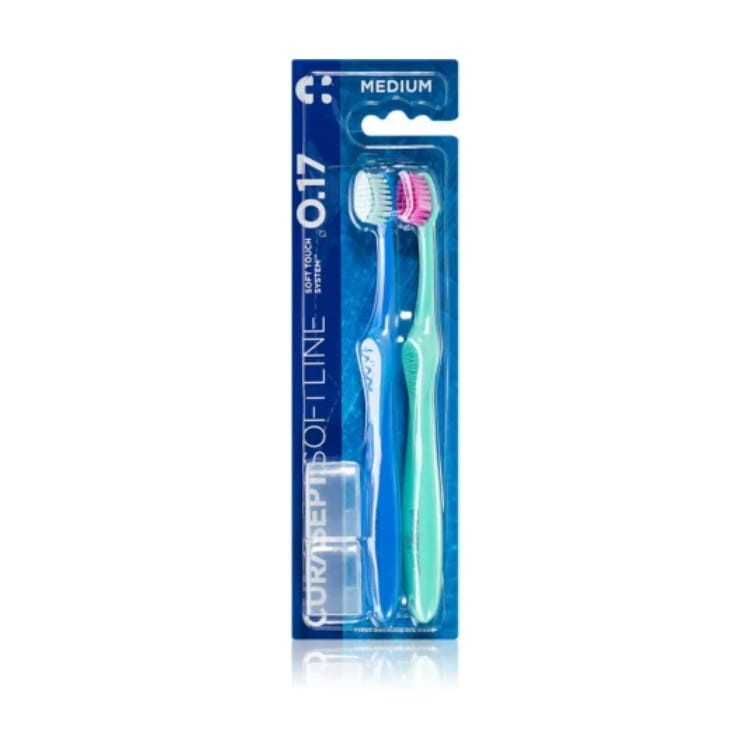 CURASEPT MEDIUM 017 DUO PACK - średnie szczoteczki do zębów