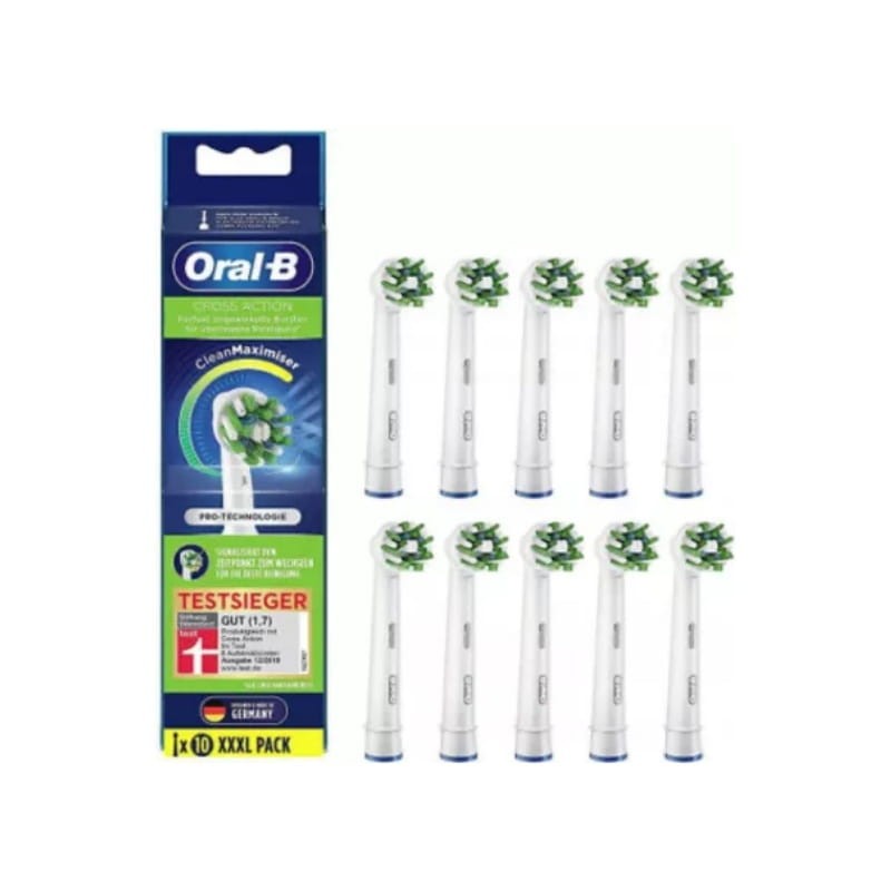 ORAL-B CROSS ACTION CLEAN MAXIMISER EB50RB-10 - końcówki do szczoteczki elektrycznej 10 szt.