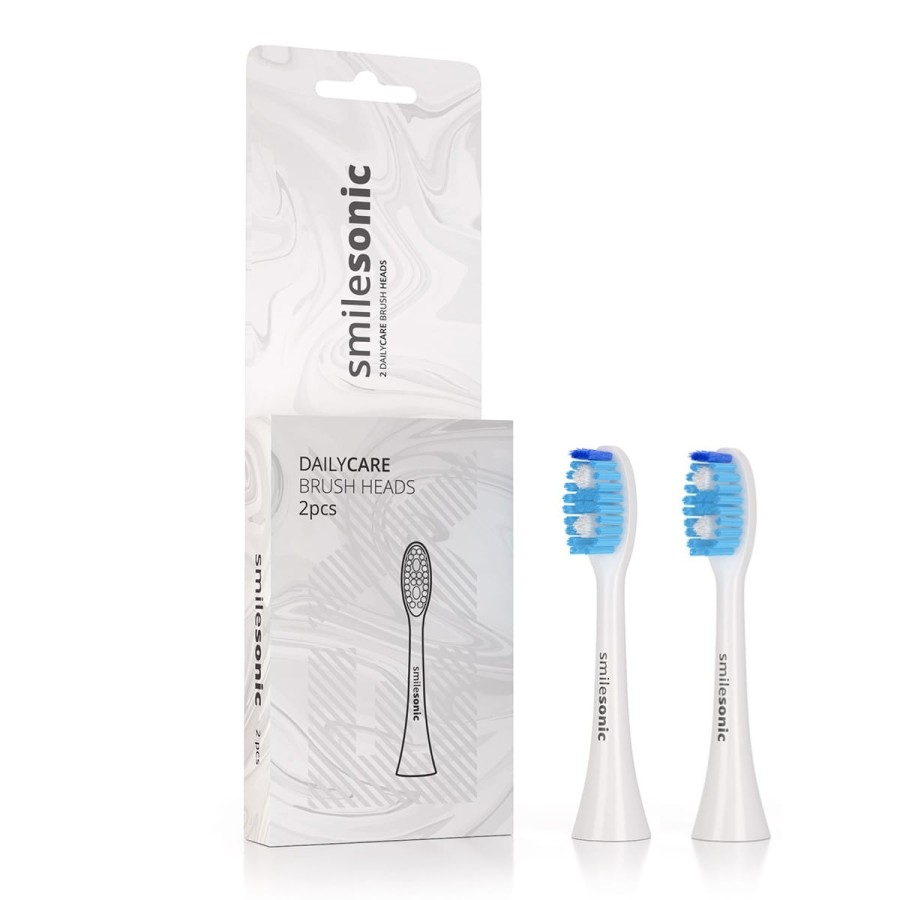 SMILESONIC DAILY CARE - standardowe końcówki do szczoteczki sonicznej białe 2szt.