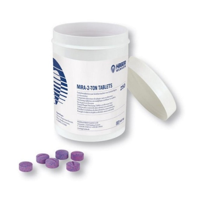 MIRADENT MIRA-2-TON - tabletki wybarwiające płytkę nazębną 250 szt.