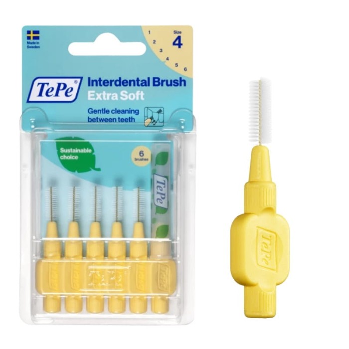 TePe Extra Soft szczoteczki międzyzębowe - żółte 6 szt.