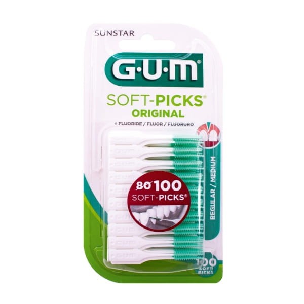 GUM Soft Picks Original Regular - elastyczne wykałaczki 100 szt.