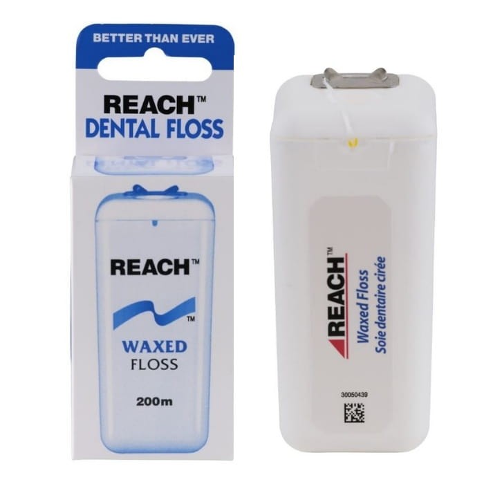 JOHNSON&JOHNSON REACH WAXED FLOSS - woskowana nić dentystyczna 200m