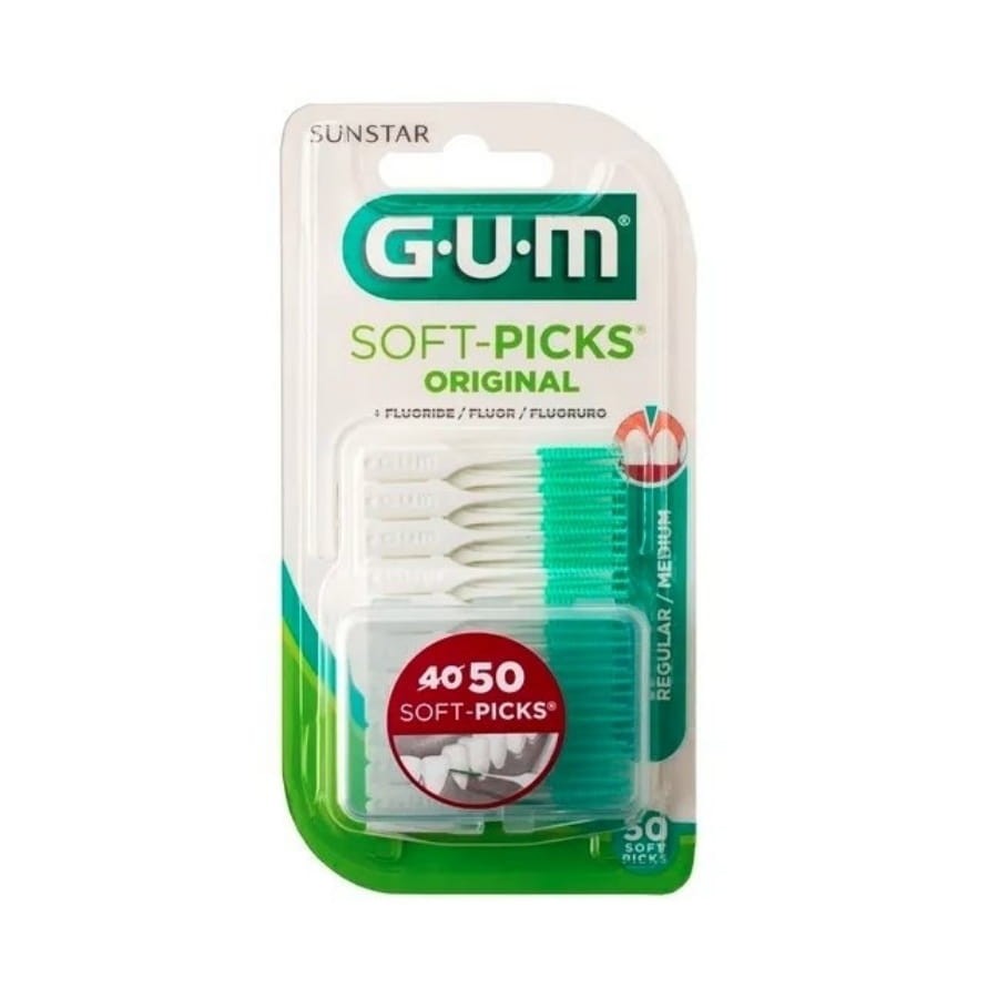GUM Soft Picks Original Regular - elastyczne wykałaczki 50 szt.