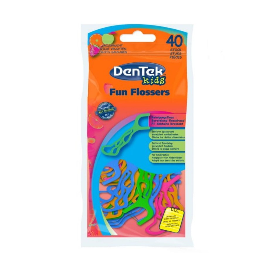 DENTEK KIDS FUN FLOSSERS - wykałaczki z nicią dentystyczną dla dzieci 40szt.