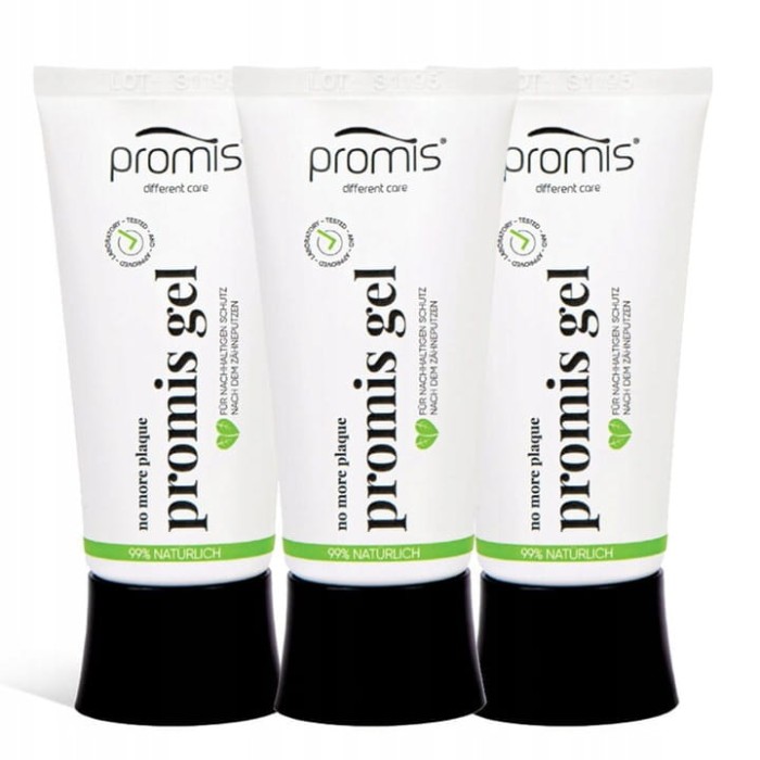 3x  PROMIS naturalny żel na płytkę nazębną 60ml