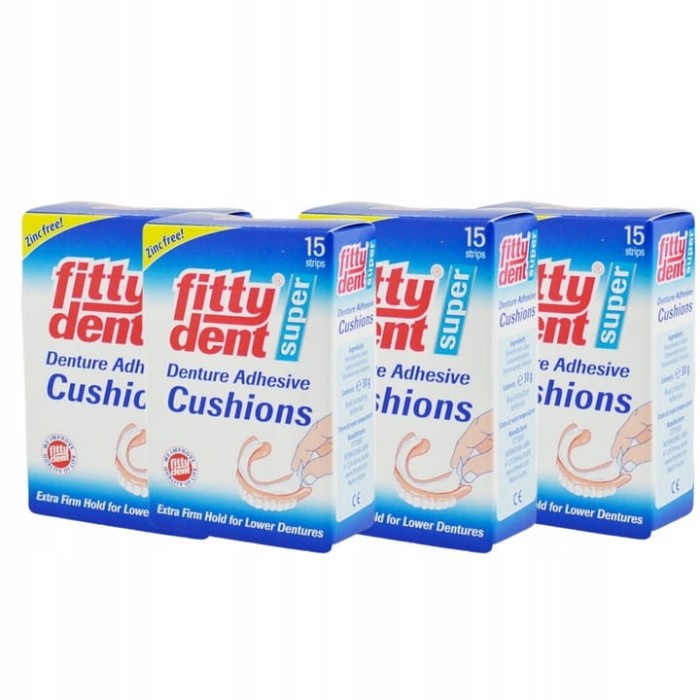 4x FITTYDENT - podkładki pod protezę zębową 15 szt.