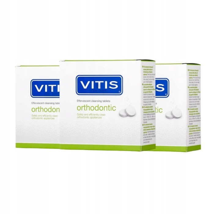 3x VITIS ORTHODONTIC - tabletki do czyszczenia aparatów ortodontycznych