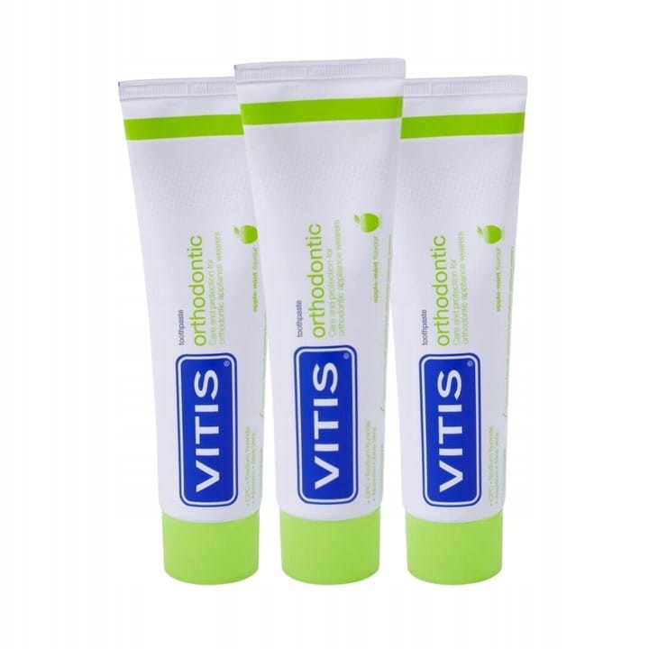 3x VITIS ORTHODONTIC - pasta do zębów, ortodontyczna 100ml