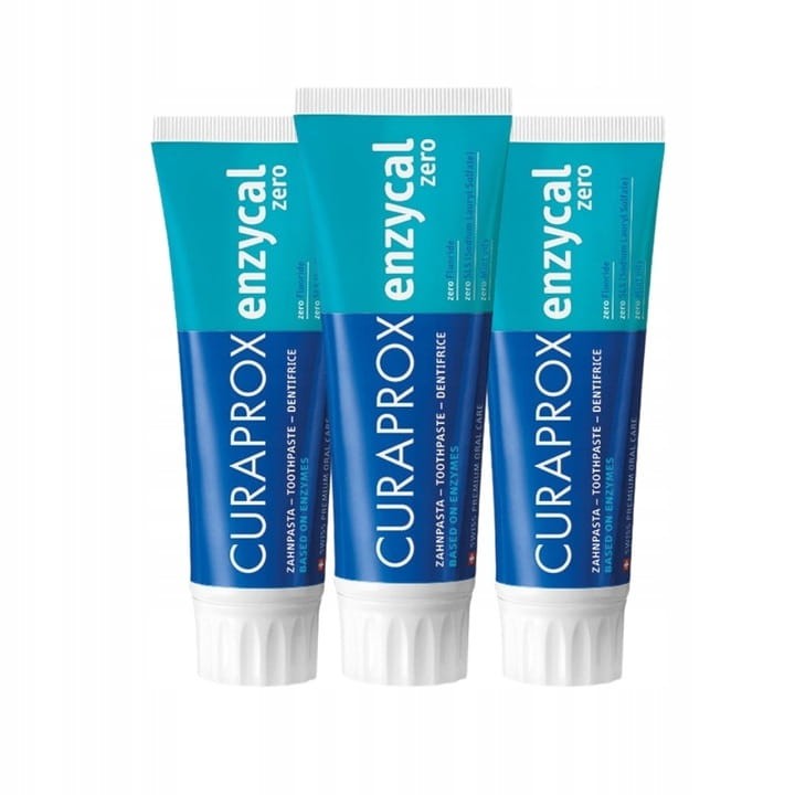 3x CURAPROX ENZYCAL ZERO - pasta do zębów 75ml