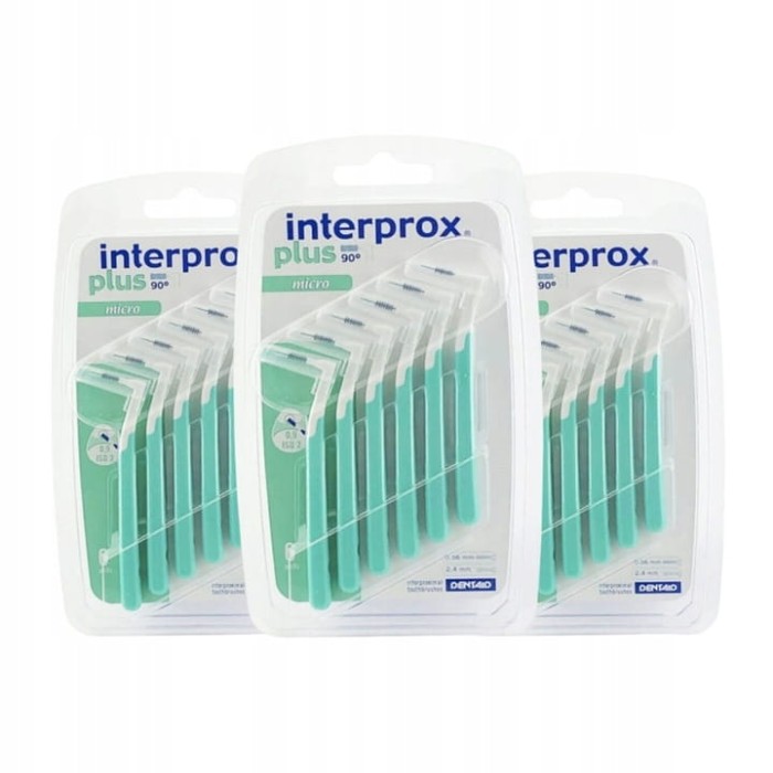 3x INTERPROX PLUS MICRO 1,1mm - szczoteczki międzyzębowe 6 szt.