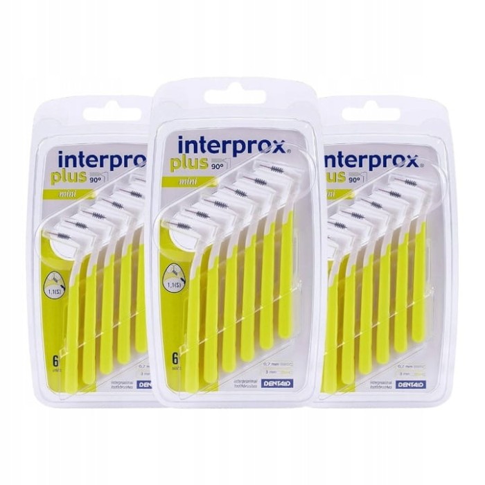 3x INTERPROX PLUS MINI 1,4mm - szczoteczki międzyzębowe 6 szt.
