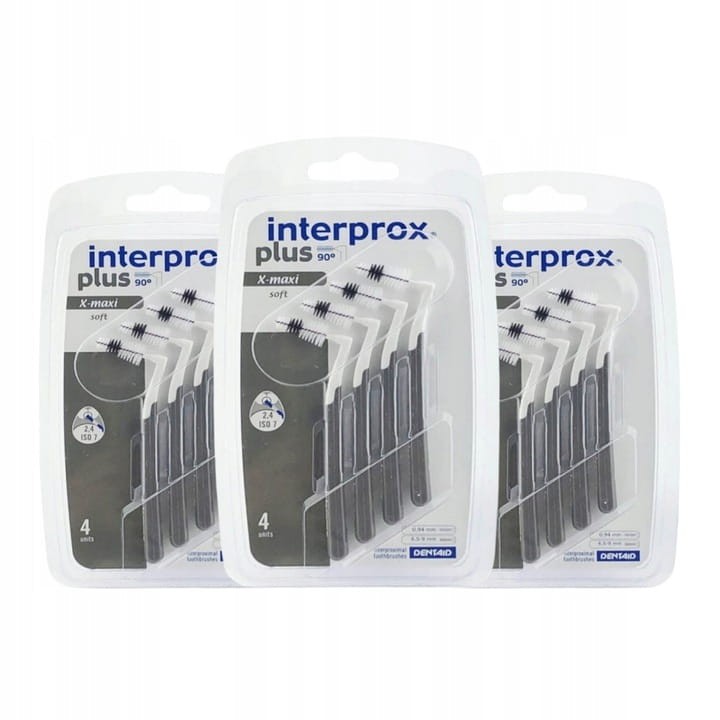 3x INTERPROX PLUS X-MAXI 2,6mm - szczoteczki międzyzębowe 4 szt.