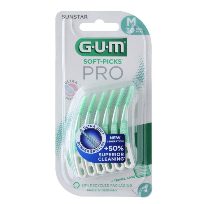 GUM Soft Picks PRO Medium - elastyczne wykałaczki 30 szt.
