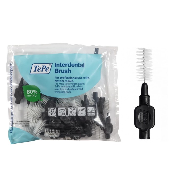 TePe szczoteczki międzyzębowe - czarne 1,5mm 25 szt.