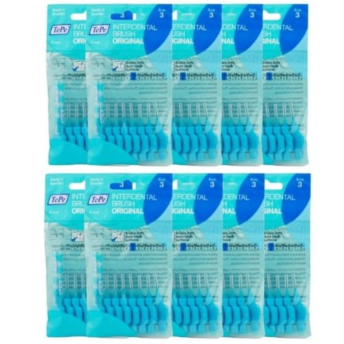10x TePe szczoteczki międzyzębowe - niebieskie 0,6mm 8 szt.