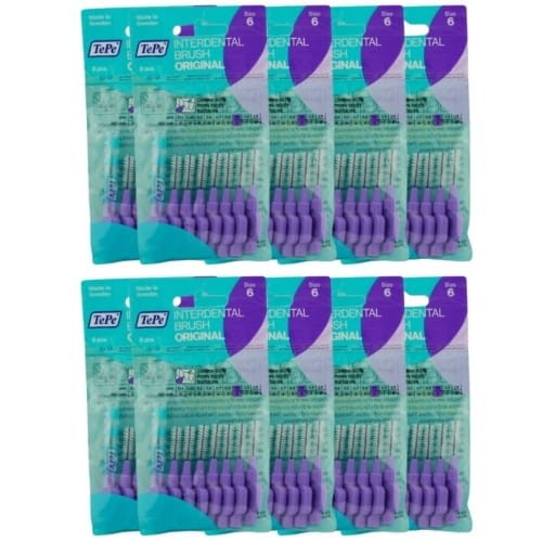 10x TePe szczoteczki międzyzębowe - fioletowe 1,1mm 8 szt.