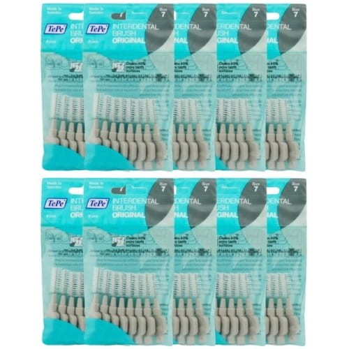 10x TePe szczoteczki międzyzębowe - szare 1,3mm 8 szt.