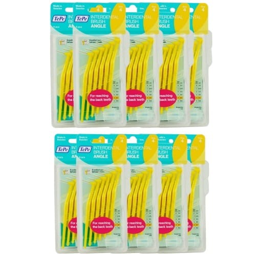 10x TePe Angle szczoteczki międzyzębowe - żółte 0,7mm 6 szt.