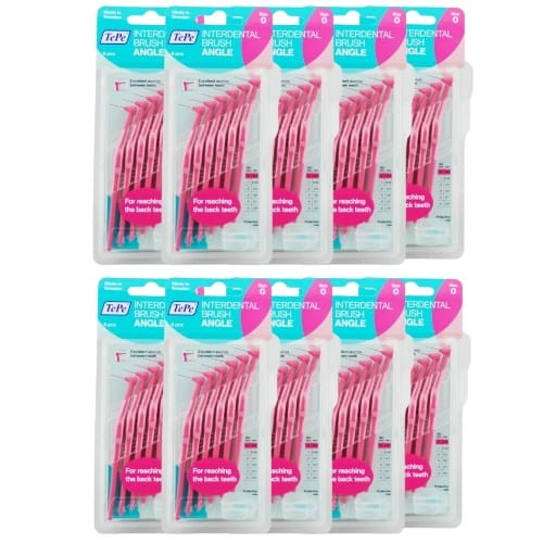 10x TePe Angle szczoteczki międzyzębowe - różowe 0,4mm 6 szt.