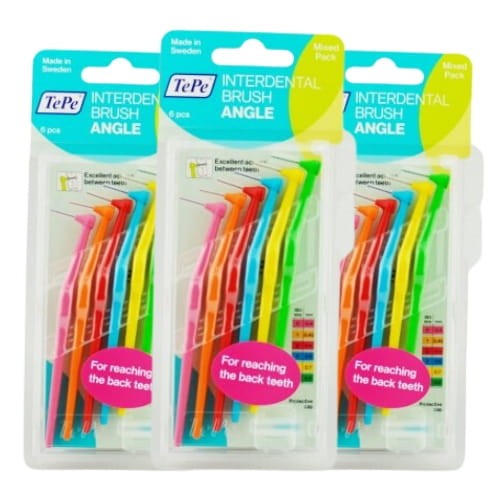 3x TePe Angle szczoteczki międzyzębowe MIX 6 szt.
