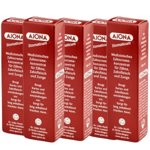 5x AJONA STOMATICUM - pasta do zębów 25ml