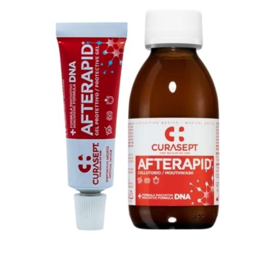 ZESTAW CURASEPT AFTE RAPID - płyn 125ml + żel 10ml