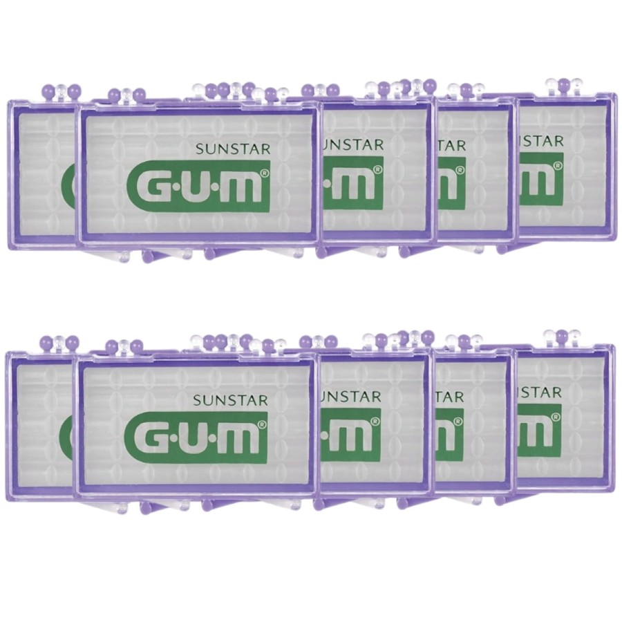 10x GUM ORTHO - wosk ortodontyczny, bez smakowy